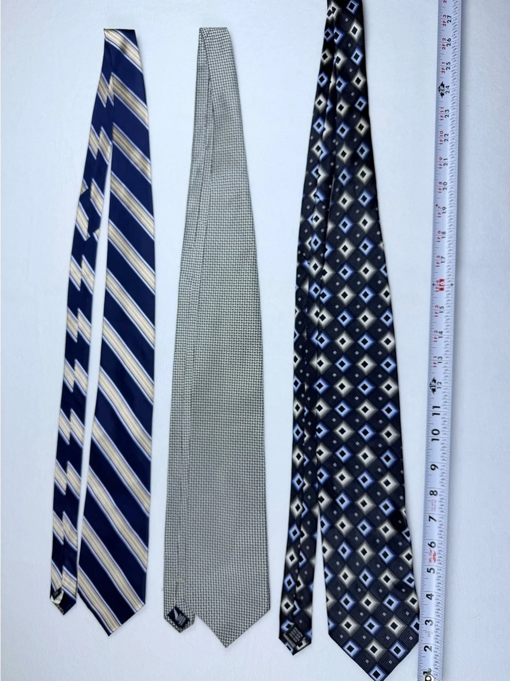 Lot of 3 Menswear Neckties - Nautica & Haggar Bundle Office Attire